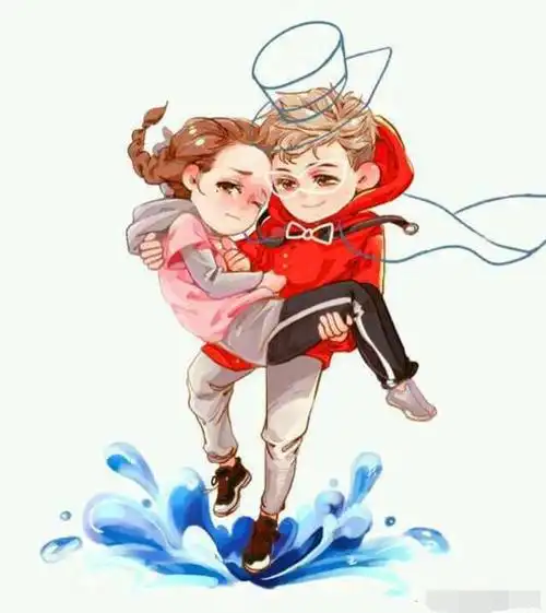 鹿晗和迪丽热巴漫画里有爱同框无形中就吃了一碗粮呢