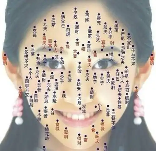 女人脸上十大吉痣女人10处有痣是富贵痣
