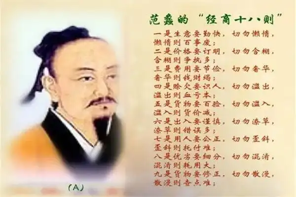 范蠡是哪个朝代的:春秋时期人物(转而经商)