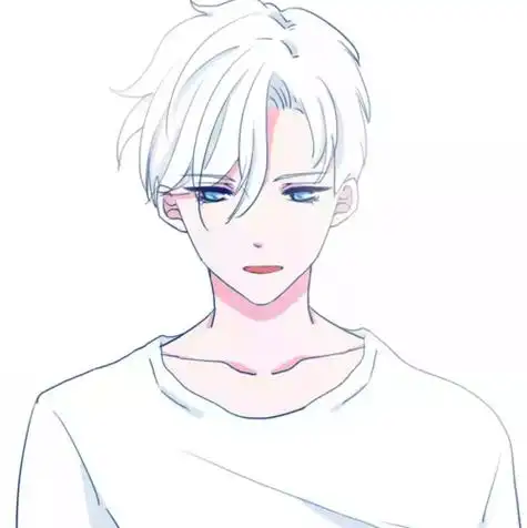 男生动漫简笔画 卷毛男生动漫简笔画