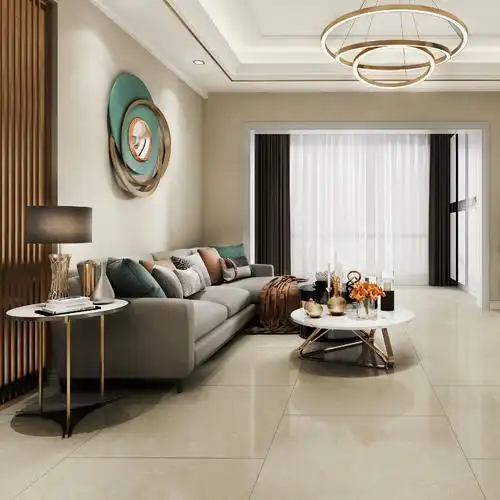 盛画石材 通利大理石瓷砖 奥丁细纹白 客厅地面 餐厅地面 墙面 经典系