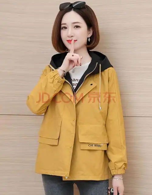【高品质秋季短外套女】风衣短款宽松休闲韩版小个子外套女士2021春装