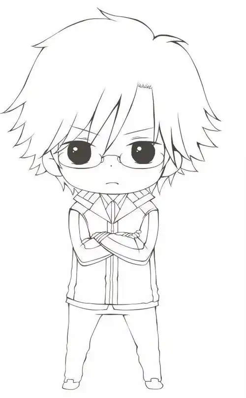 再来一波cp互动线稿莫名觉得两个正太比萝莉 正太更配哦想要把小正太