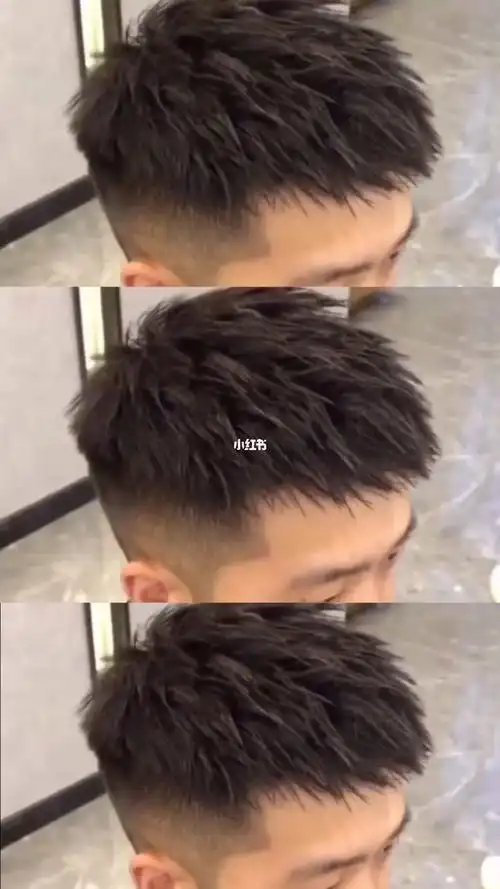 男士短碎钢夹烫飞机头来喽