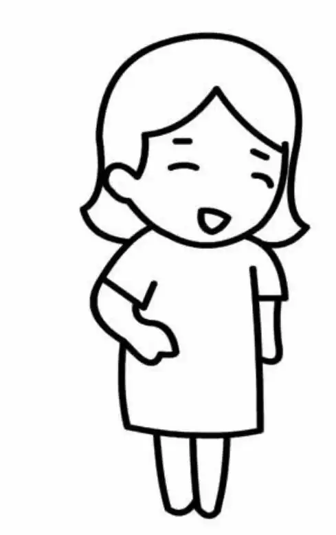 又简单又好看的线条画女孩子简笔画怎么画