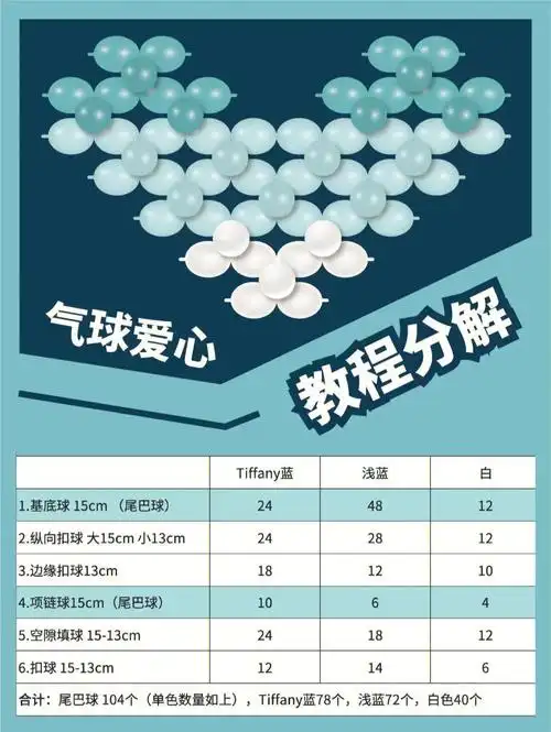 气球爱心教程