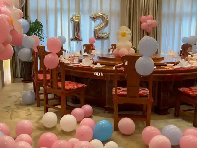 西安包间生日派对气球布置