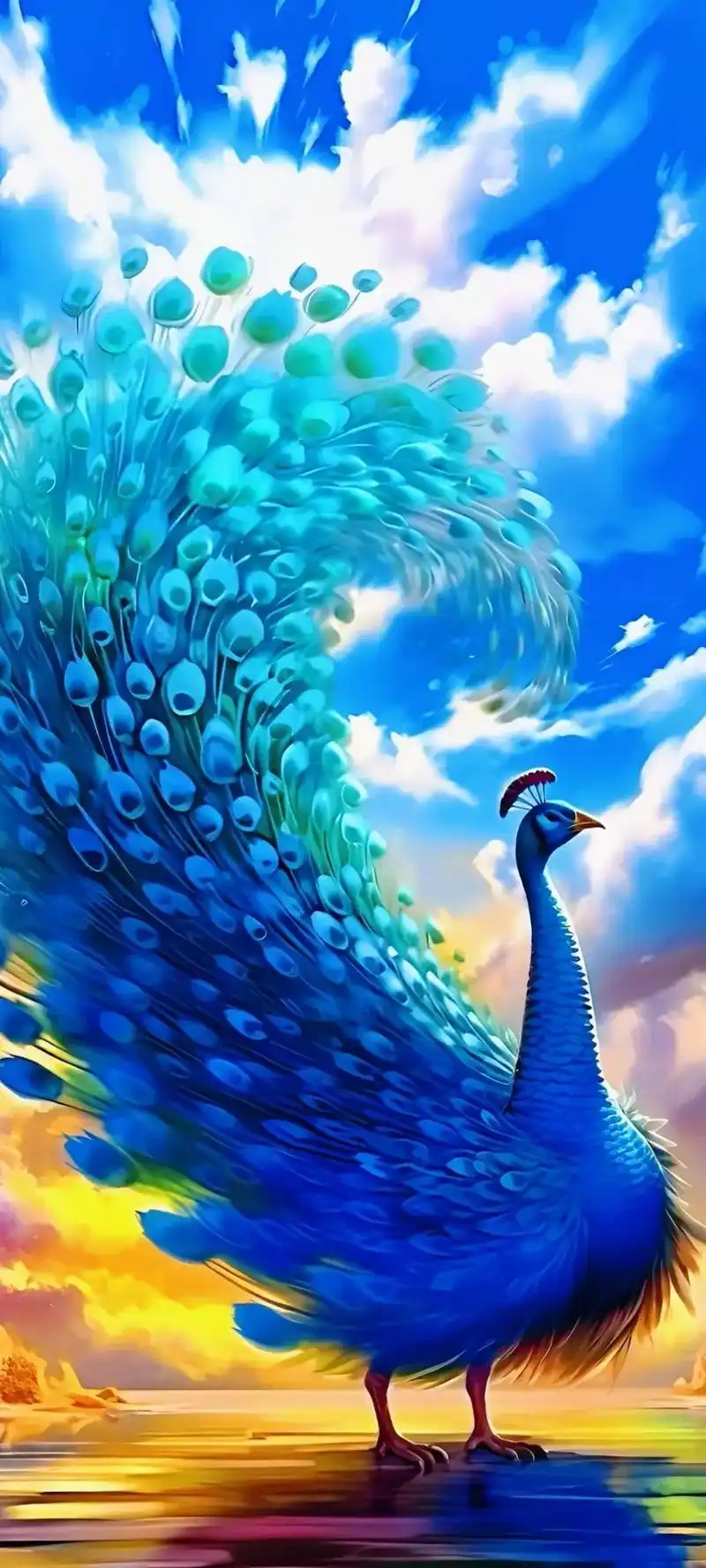 孔雀壁纸.#孔雀壁纸 #孔雀 #手机高清壁纸 - 抖音