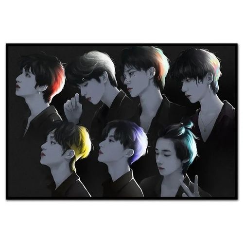 少年团张真源数字油画diy定制填色手工油彩手绘高级画油彩画定制