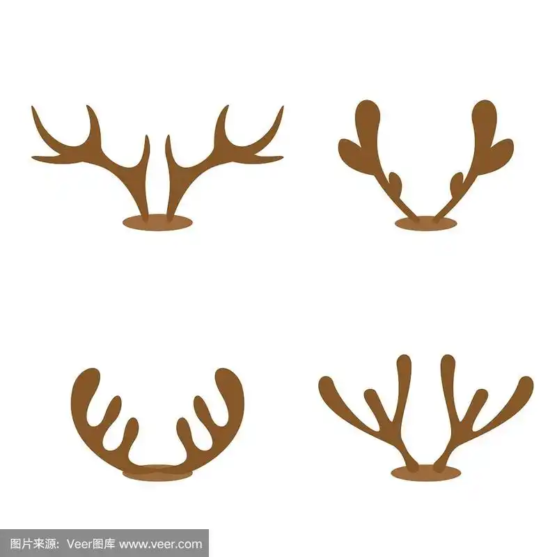 一组驯鹿角