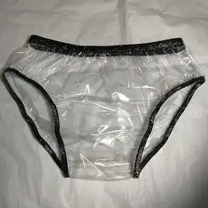 abdl塑胶透明性感隐形速干三角裤男epu塑料膜内裤pvc膜防水裤头