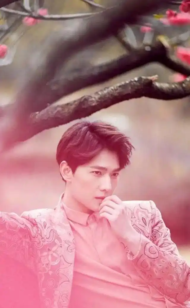 杨洋粉色西装风情迷人,网友:原来你这么迷人