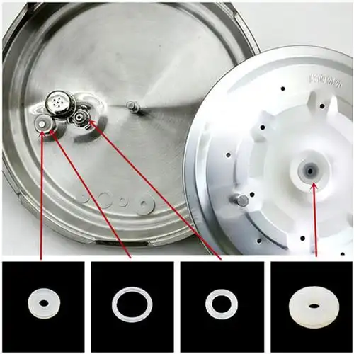 通用电压力锅配件电高压锅密封圈小胶圈胶垫圈浮子阀排气杆固定盖