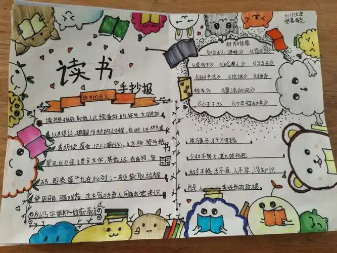 书韵飘香――六一班读书手抄报评比活动