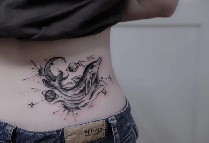 最新男女鲸鱼纹身图案大全鲸鱼纹身象征着什么5