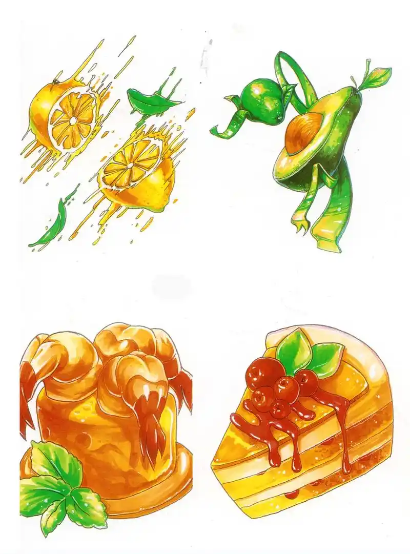 视觉传达设计考研手绘单体素材73甜品