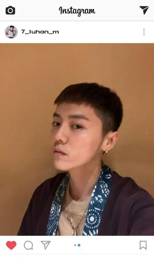 不做奶油小生鹿晗最新短发造型清爽干练从眼神到气质都变硬朗