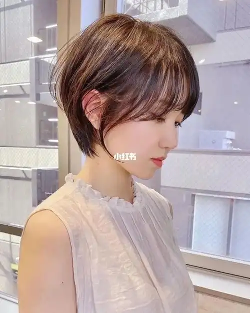 短发#短发发型#短发图片齐耳短发#圆脸短发