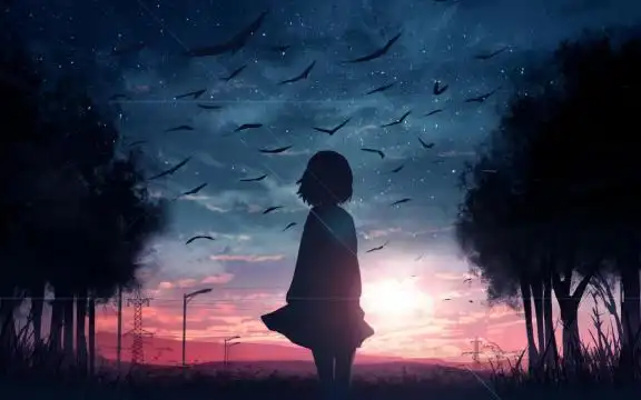 动漫世界中的孤独背影,高清壁纸图片,动漫人物-回车桌面