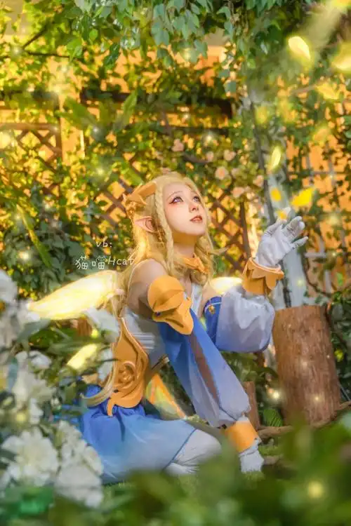 王者荣耀cos艾琳精灵之舞