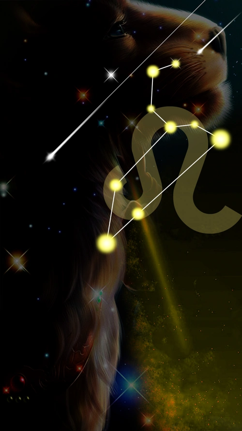 12星座狮子座背景素材