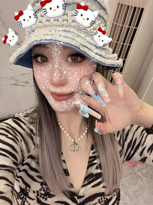 小马宝莉手绘少女心超长美甲