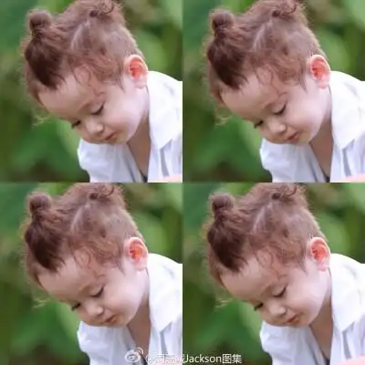 萌娃jackson周嘉诚,帅气不失可爱的男混血(进入专辑:混血萌娃/头像集d
