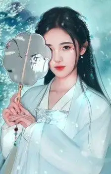 手绘鞠婧祎古装简笔画