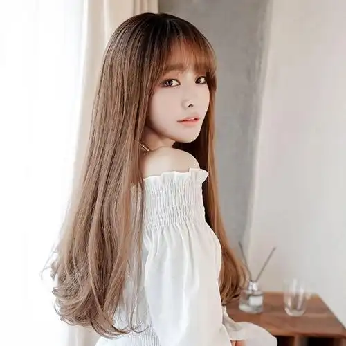 假发女长卷发时尚大波浪套头逼真长发自然网红可爱圆脸中长发修脸