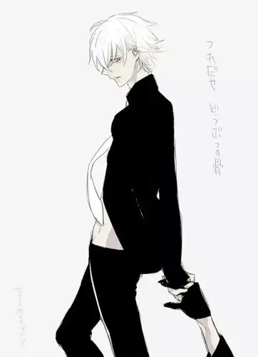 男生头像,全身,黑白,帅气,动漫