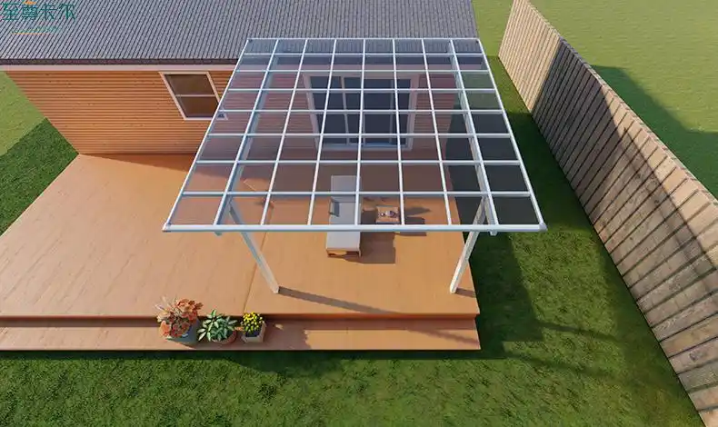 庭院雨棚设计效果图雨棚哪种材质最好