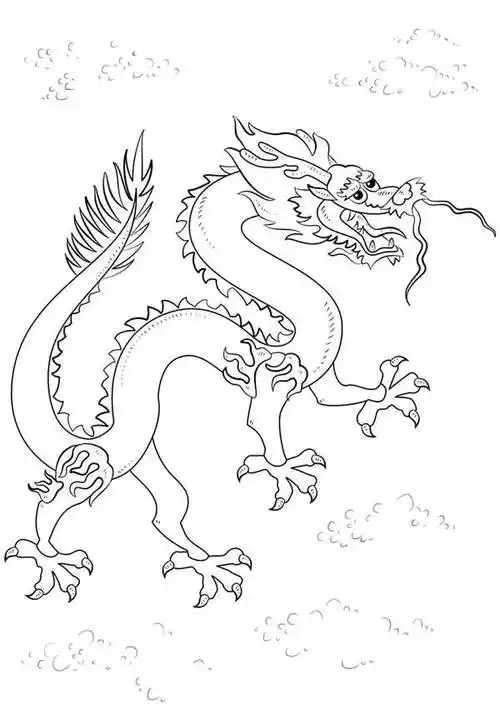 中国龙简笔画 中国龙简笔画简单霸气