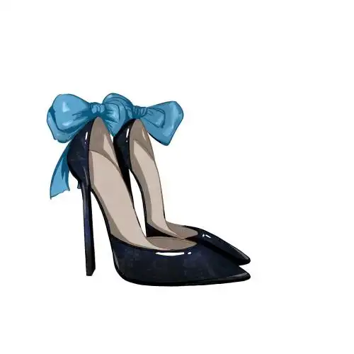 手绘高跟鞋 卡通 手绘