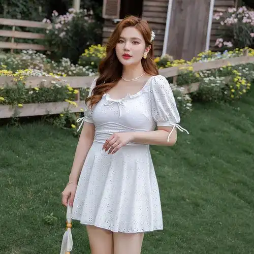 大码泳衣女夏连体保守胖mm200斤遮肚显瘦运动微胖女孩学生游泳衣