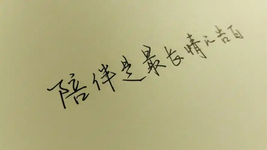 陪伴是最长情的告白