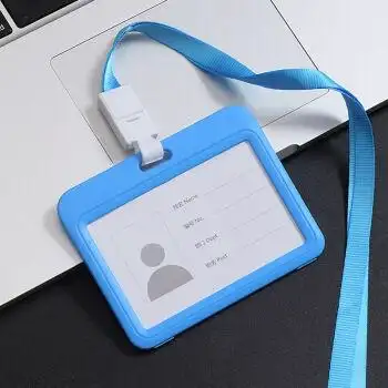 tyul工作证卡套挂绳工牌胸卡套长绳学生卡套公交卡套双面透明校牌饭卡