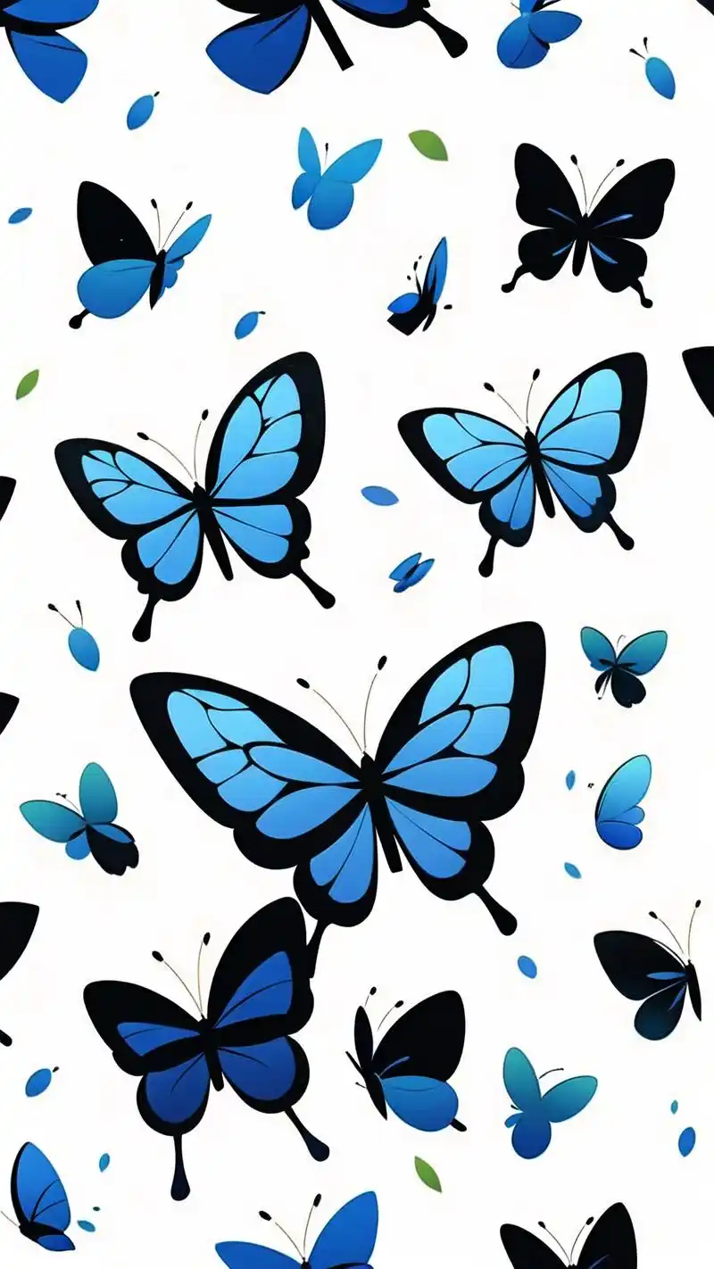 03蓝色蝴蝶壁纸,梦幻之选97 蓝色蝴蝶壁纸,带给你如梦如幻的视觉
