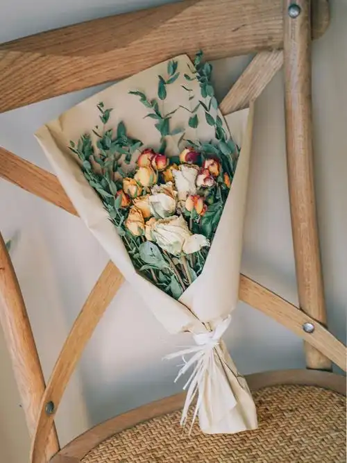 干花束送人包装可爱干花花束小束成品ins风放客厅的高级混搭真花