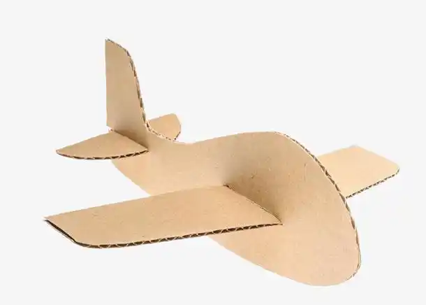 纸箱手工制作飞机折纸