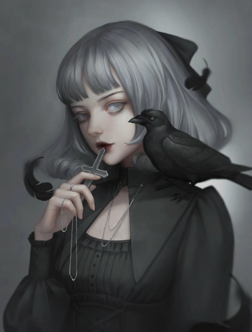 动漫二次元暗黑系美少女壁纸,你就是独一无二的黑暗之光