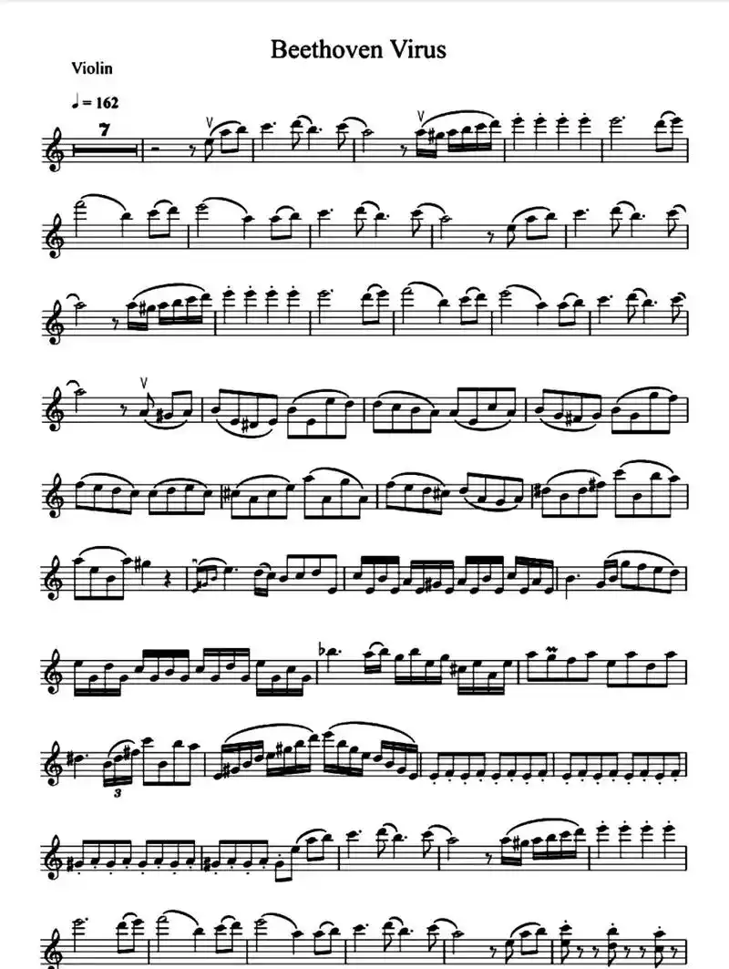 小提琴 #五线谱 #贝多芬病毒 #beethoven vi - 抖音