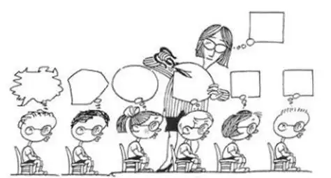 学生听课简笔画