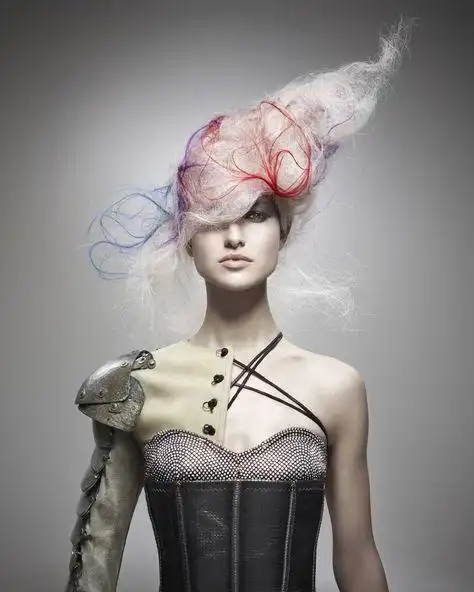 创意造型|请欣赏,7组风格迥异的发型大片_艺术