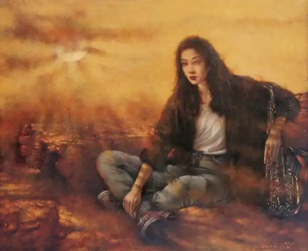 王忠齐 浪漫主义画家 人体人物油画作品