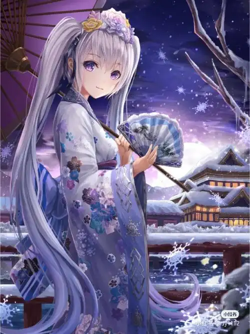 二次元动漫卡通人物和服系列