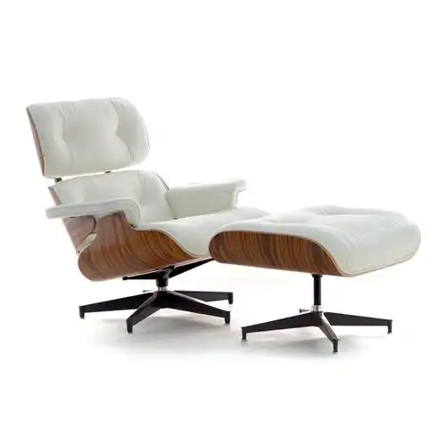 伊姆斯躺椅单人沙发椅设计师轻奢书房椅eames全皮美式老虎椅子ray