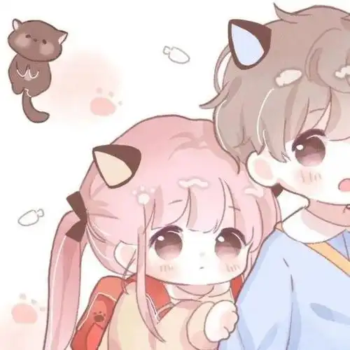 甜蜜可爱的情侣头像,快和你爱的那个他/她一起用吧!