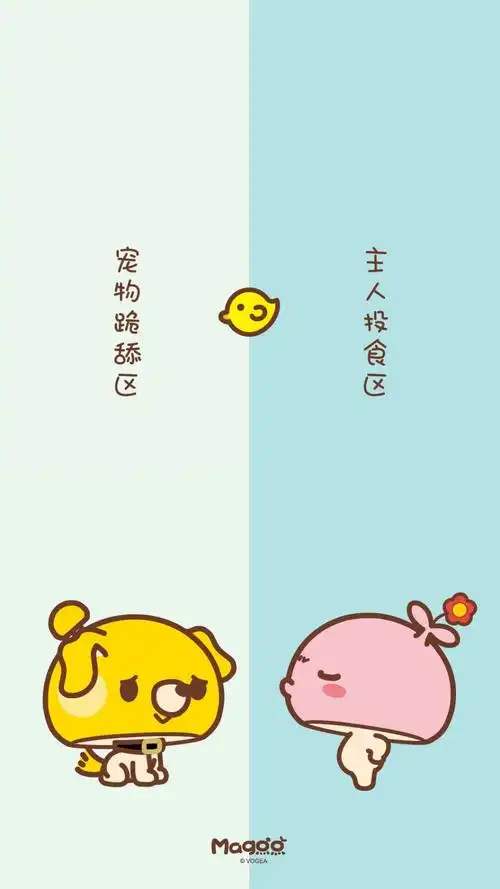 蘑菇点点情侣可爱卡通,锁屏图片,高清手机壁纸,另类-回车桌面