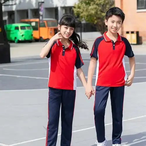 夏季小学生短袖班服中学生初中生七分裤毕业服装运动服校服套装