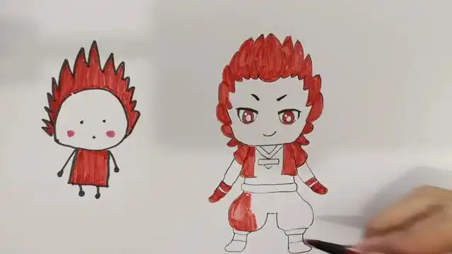 太形象了妹妹和我画的马红俊你们觉得怎样